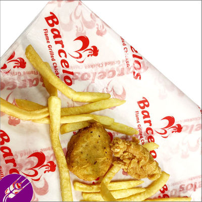 Sandwich Burger Paper biodegradable tableware sekali pakai daging membungkus kertas pembeku berlapis lilin