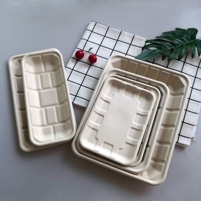 Ampas tebu buah pulp pernikahan sayuran sekali pakai daging nampan microwave aman