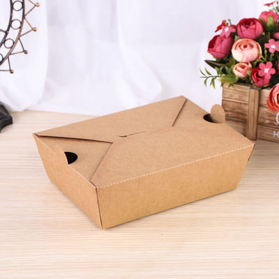Kotak Kemasan Makanan Biodegradable Kotak Makan Siang Bento Kertas Kraft