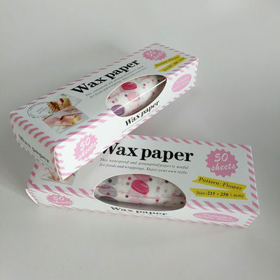 Sandwich Burger Paper biodegradable tableware sekali pakai daging membungkus kertas pembeku berlapis lilin