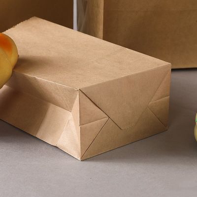 Kraft Biodegradable Disposable Tableware Candy Paper Bag Tanpa Gagang BSCI