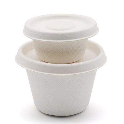 1oz 2oz 4oz sup kertas mangkuk salad sekali pakai dengan tutup cangkir porsi