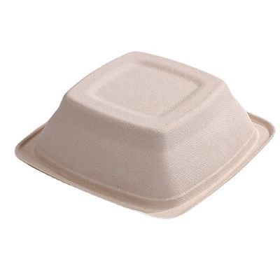 16 24 32oz Mangkuk Bagas Tebu Biodegradable Wadah Salad Buah Kotak dengan Tutup
