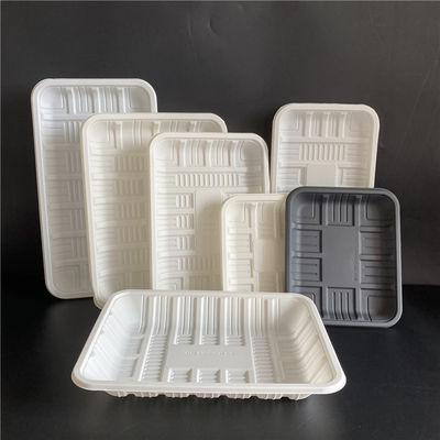 Biodegradable Sealed Meat Cornstarch Perlengkapan Meja Piring Makanan Beku 150mm
