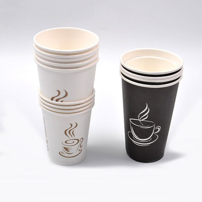 Custom Logo cangkir kertas sekali pakai teh minum panas 12oz 360ml cangkir kopi dengan tutup