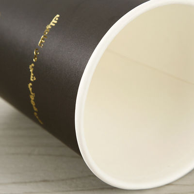 EN13432 cangkir kertas sekali pakai 400Ml 12Oz cangkir kopi dengan tutup