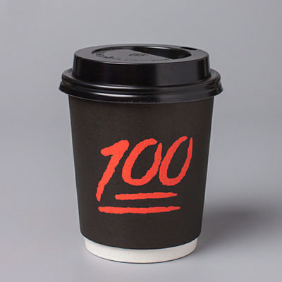 EN13432 cangkir kertas sekali pakai 400Ml 12Oz cangkir kopi dengan tutup