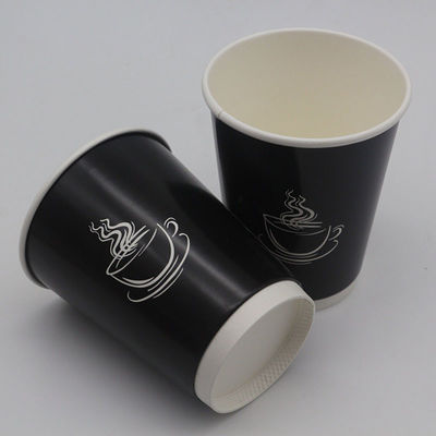 EN13432 cangkir kertas sekali pakai 400Ml 12Oz cangkir kopi dengan tutup